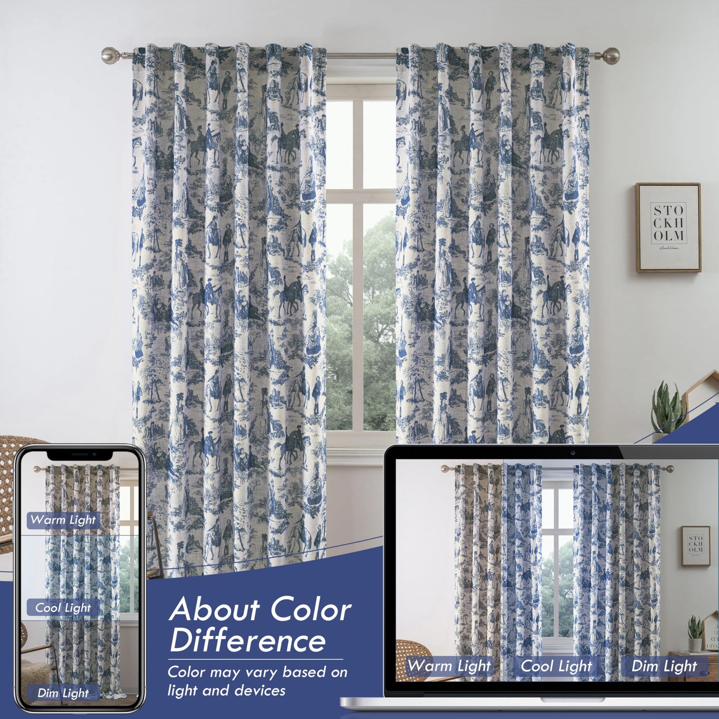 Linen Blackout Valance Window Curtain