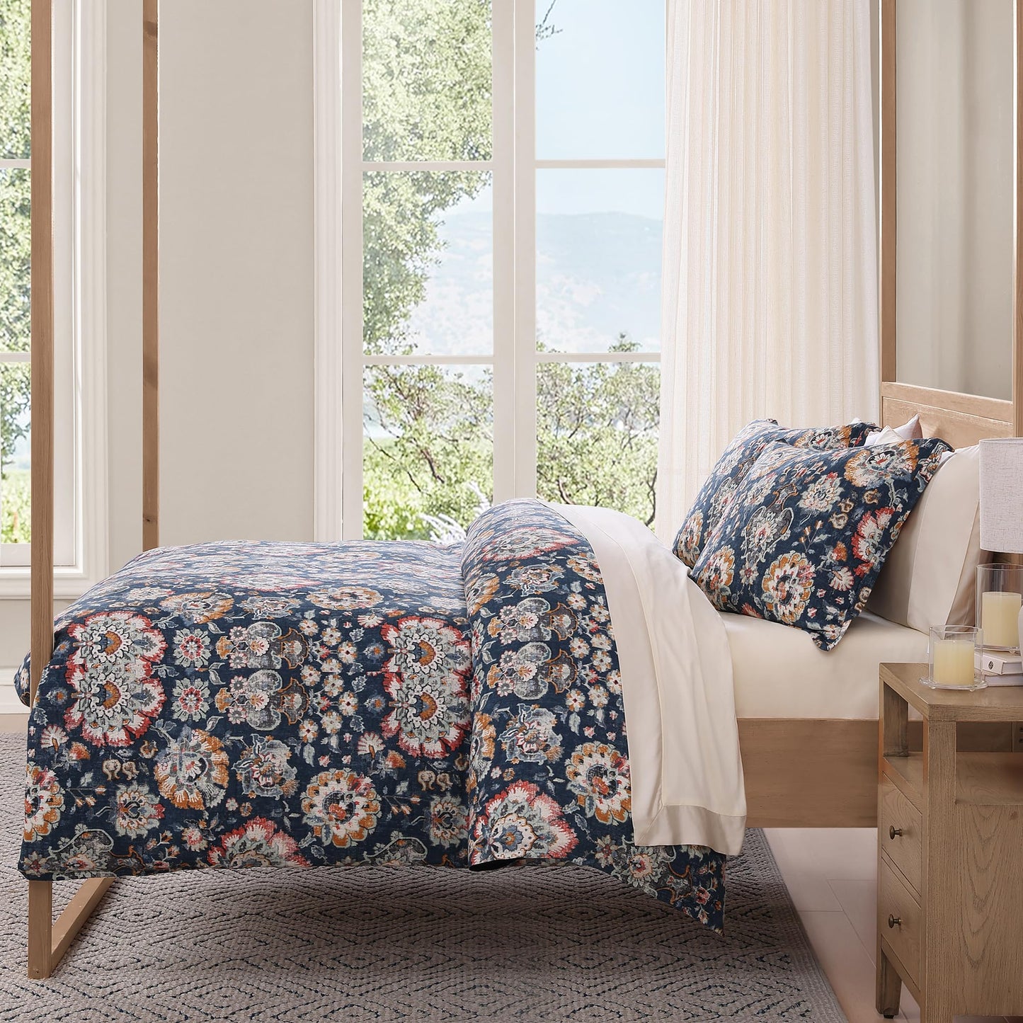 Victoria 3 Piece Duvet Cover Set with Pillow Shams