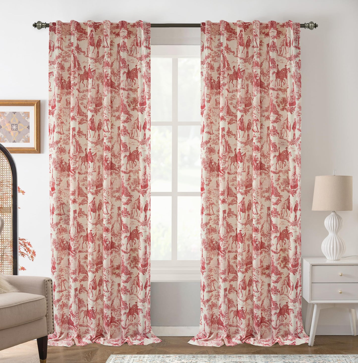 Linen Blackout Valance Window Curtain