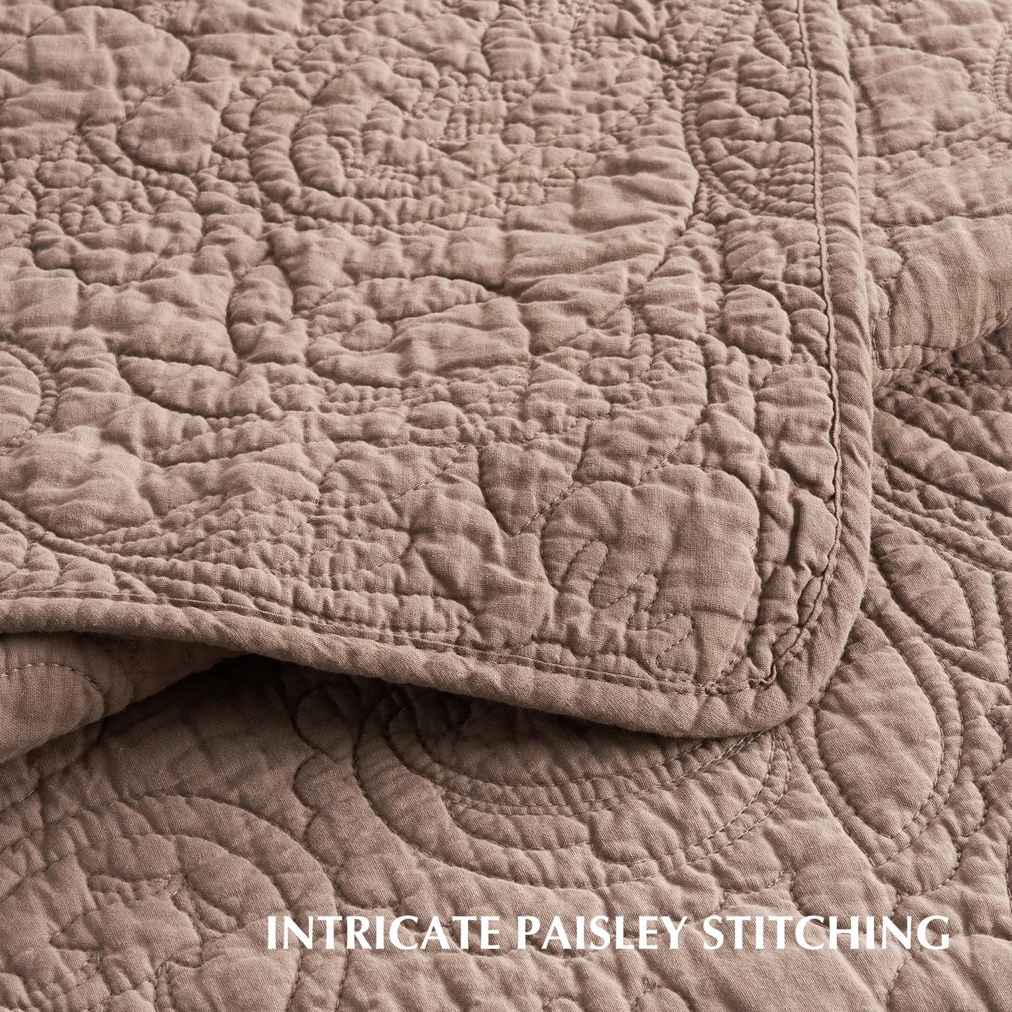 100% Cotton Scallop Quilt Set