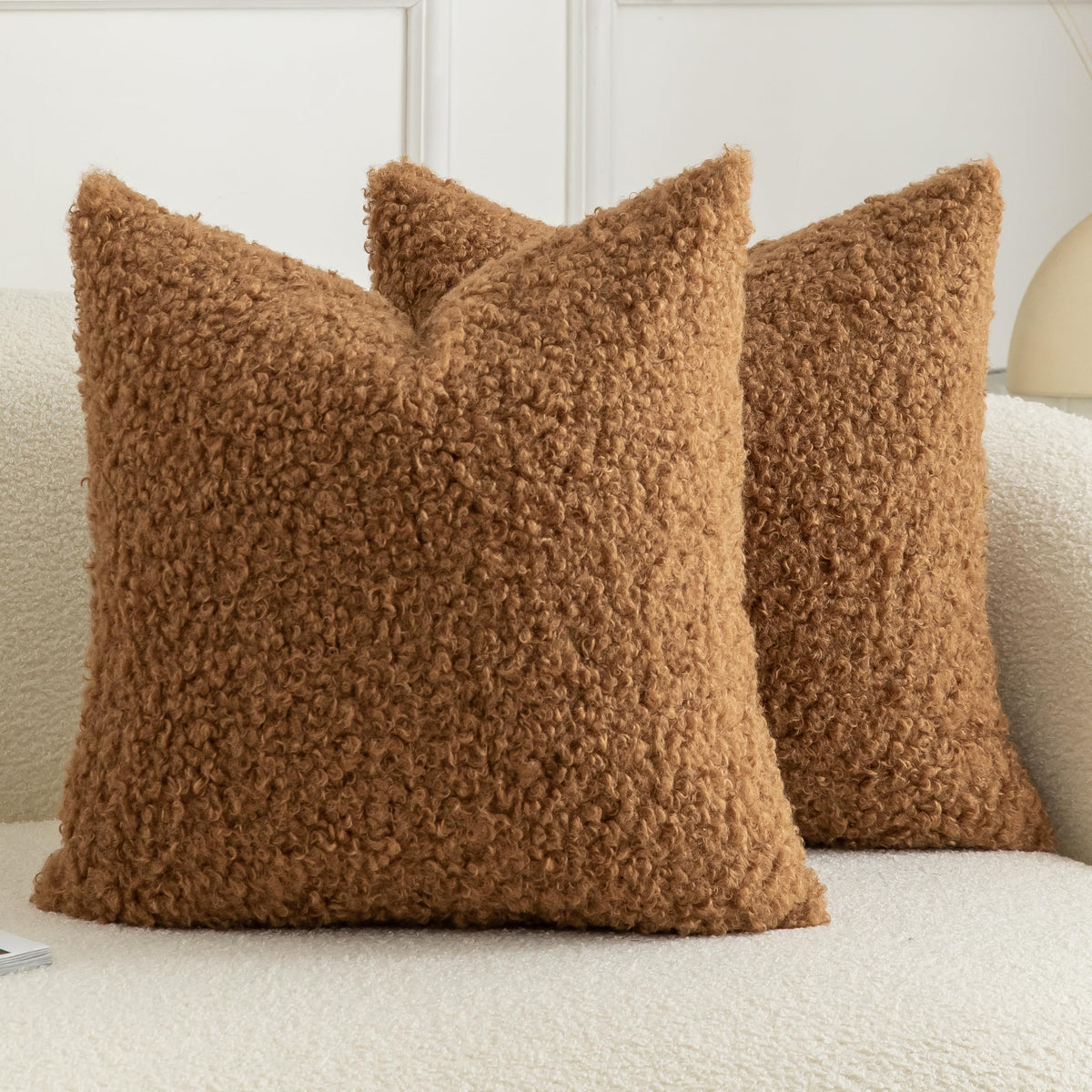 Pack of 2 Curly Teddy Wool Faux Fur