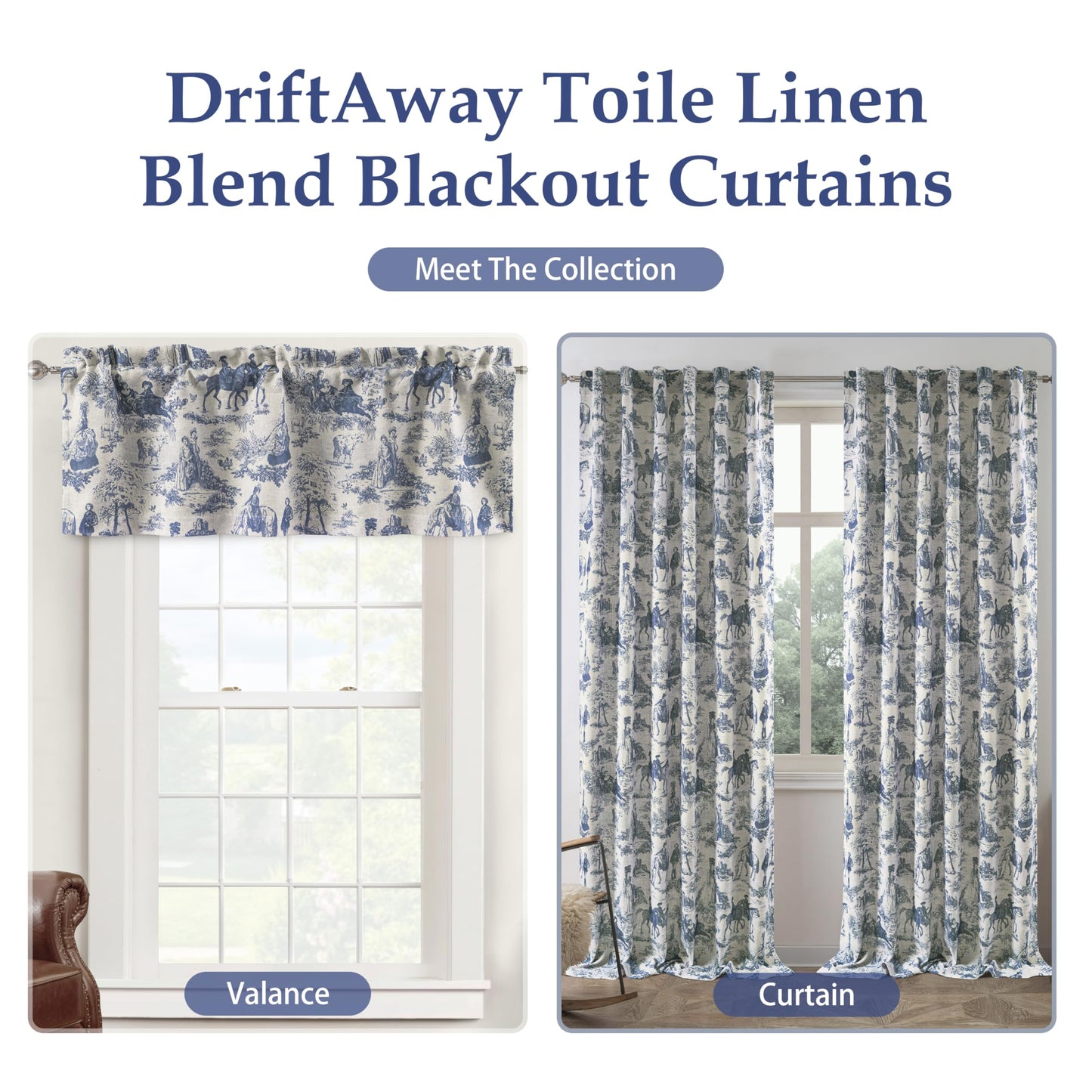 Linen Blackout Valance Window Curtain