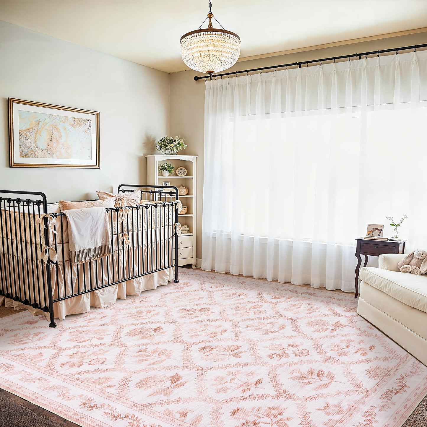 Floral Living Room Rug