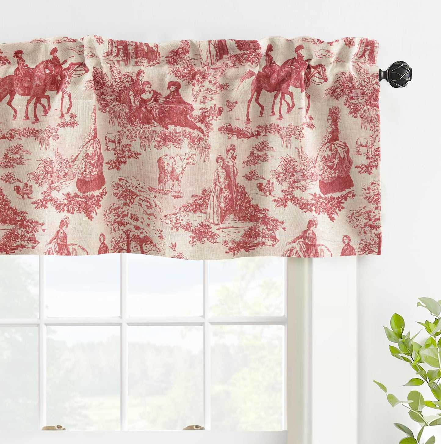 Linen Blackout Valance Window Curtain