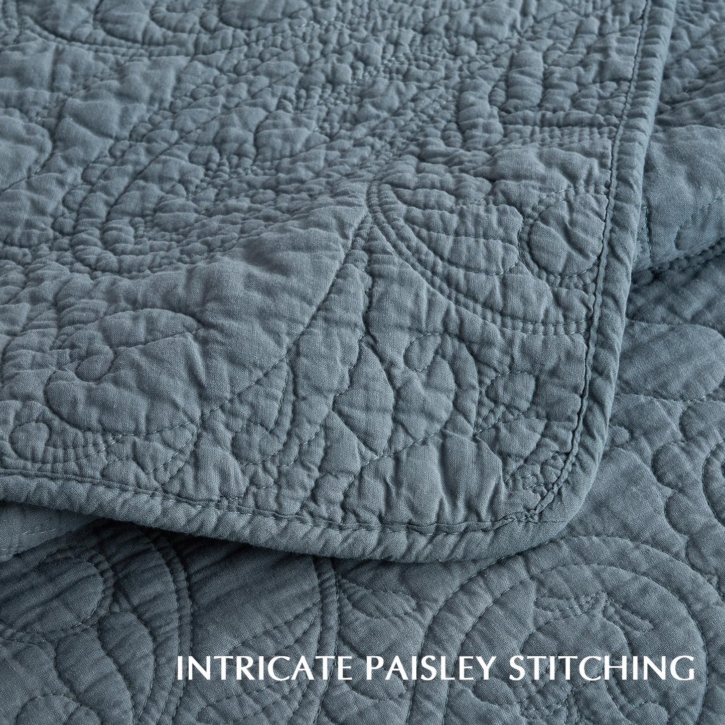 100% Cotton Scallop Quilt Set