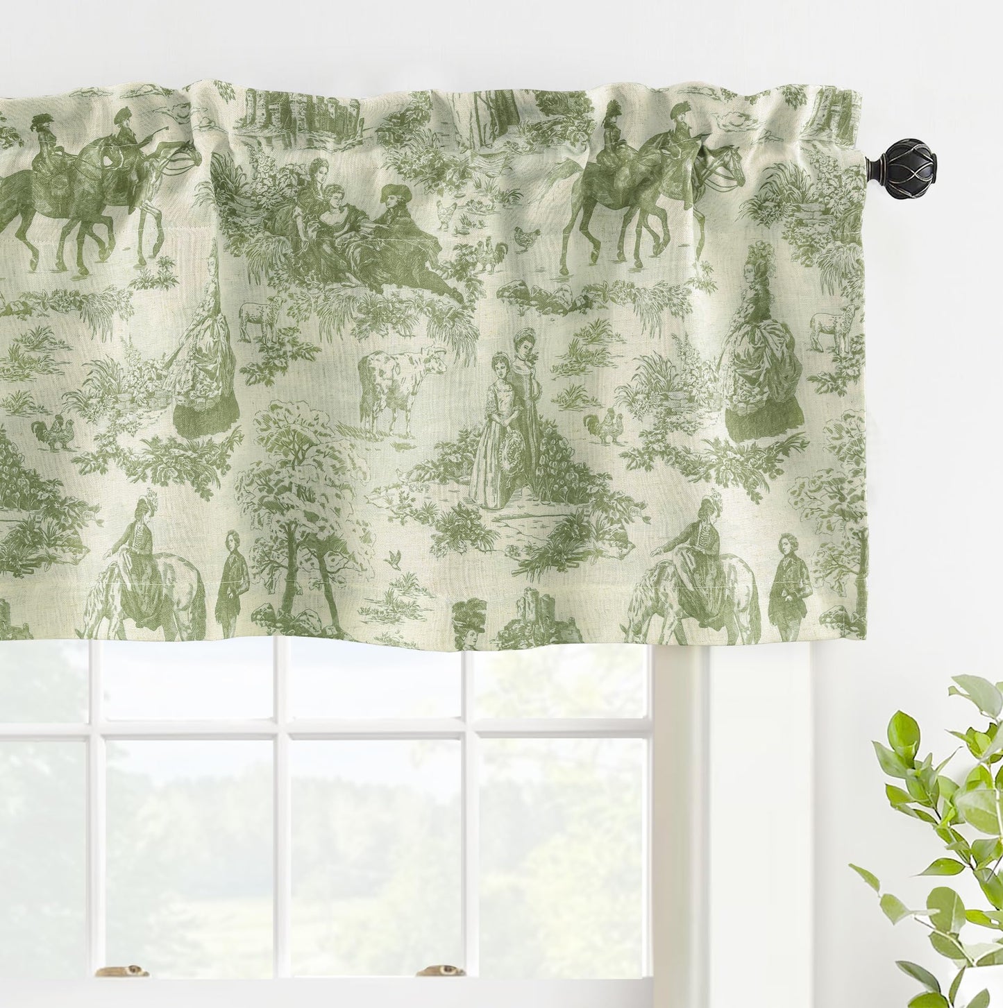 Linen Blackout Valance Window Curtain