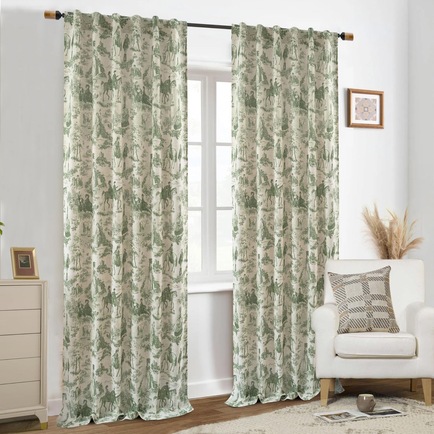 Linen Blackout Valance Window Curtain