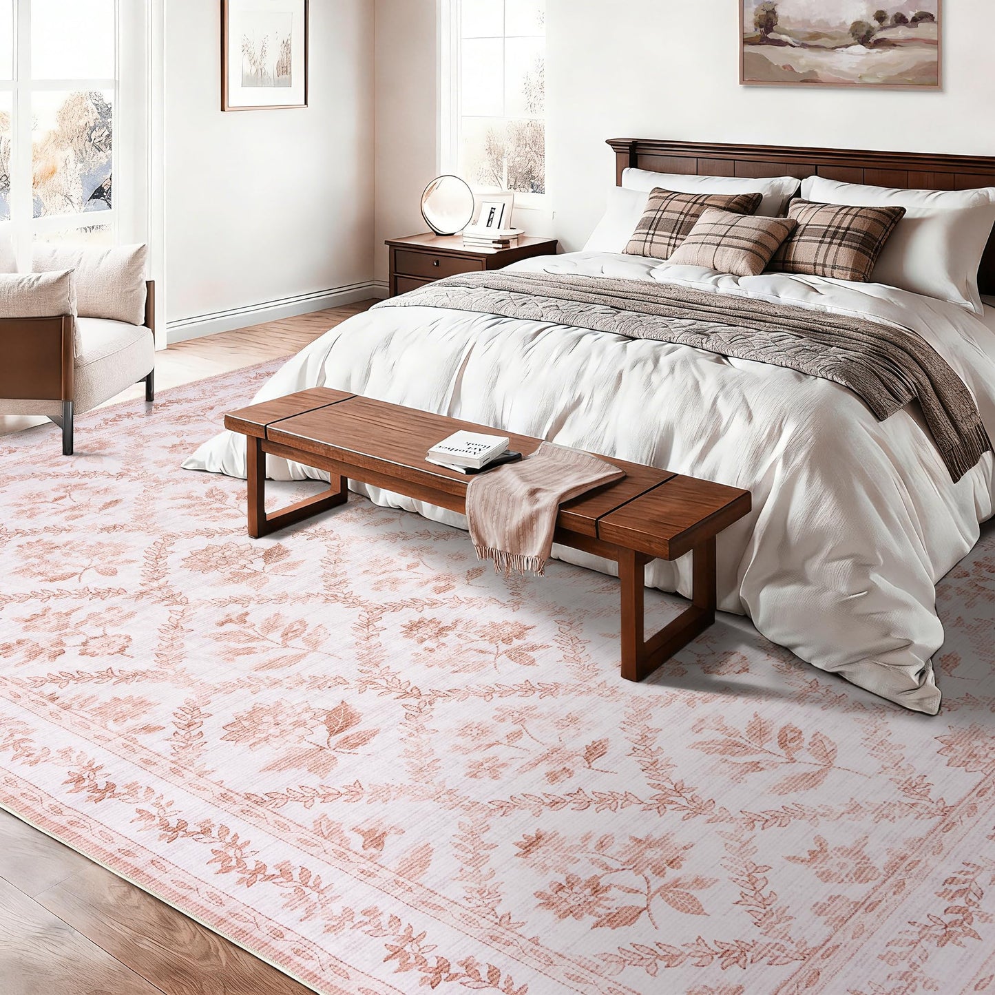 Floral Living Room Rug