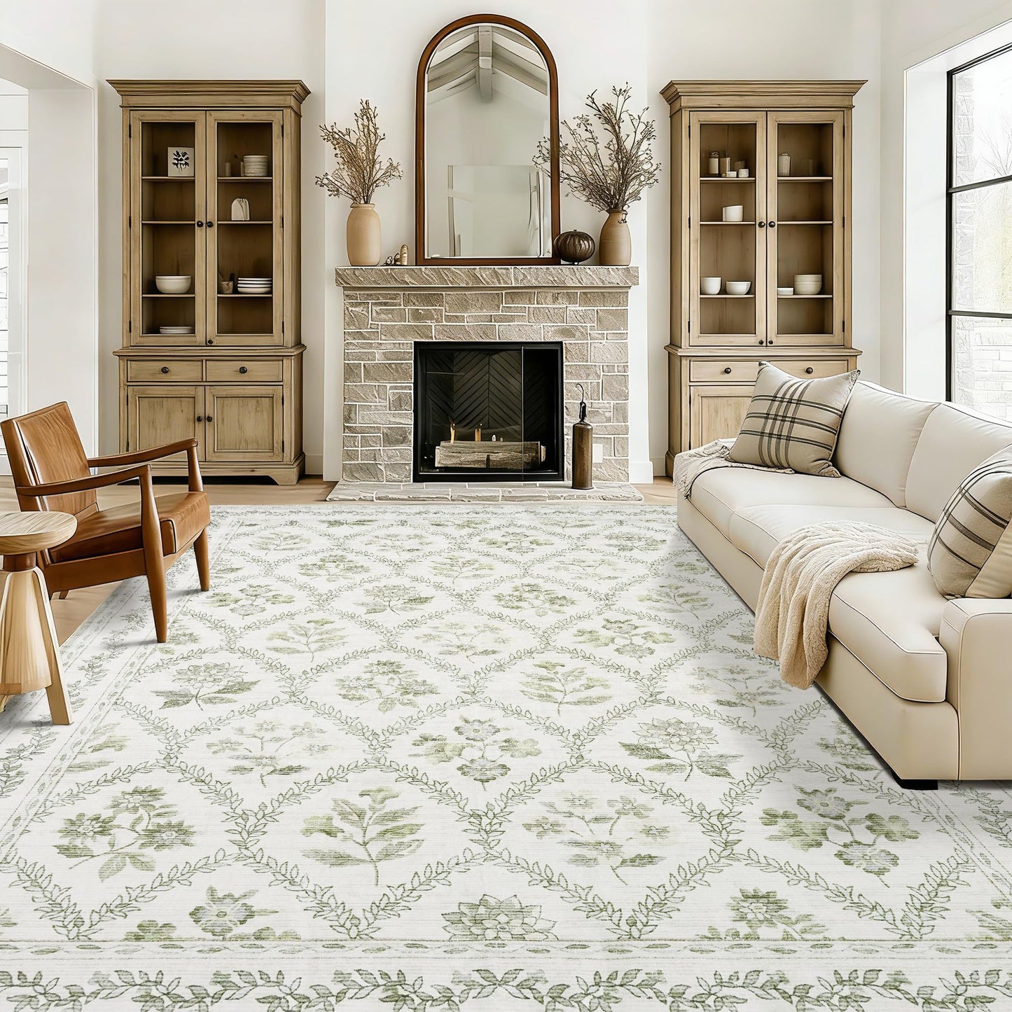 Floral Living Room Rug