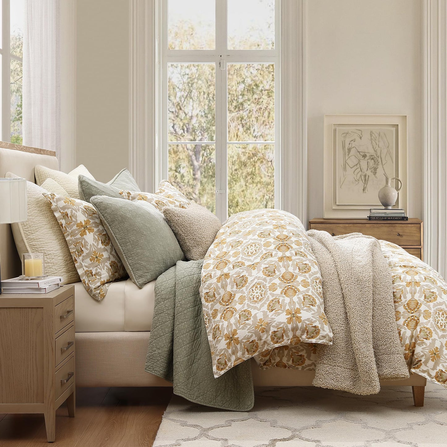 Victoria 3 Piece Duvet Cover Set with Pillow Shams