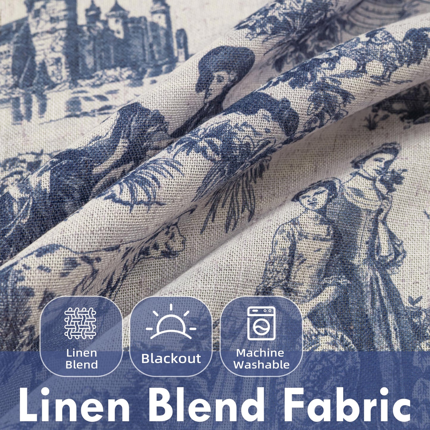 Linen Blackout Valance Window Curtain