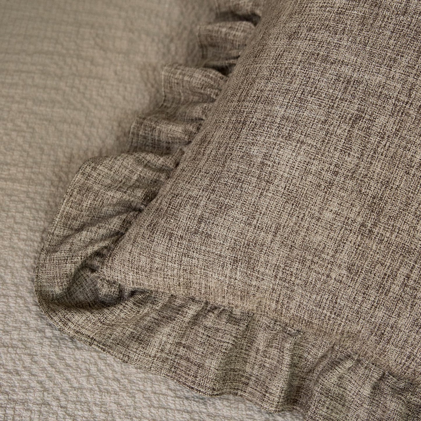 Rustic Classic Linen Style Throw Pillow Covers Set of 2