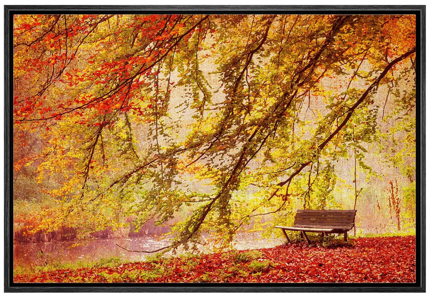 26 Fall Framed Canvas Wall Print