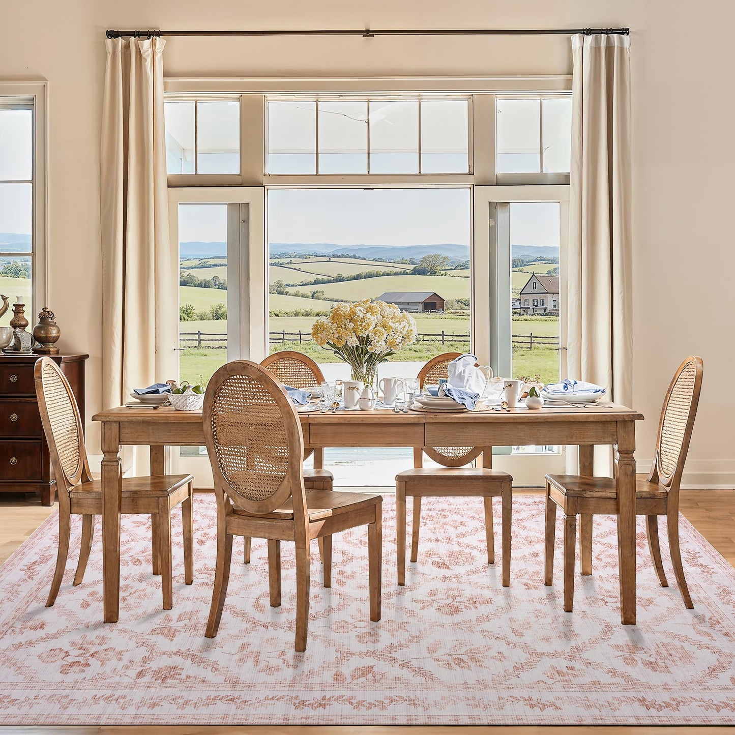 Floral Living Room Rug