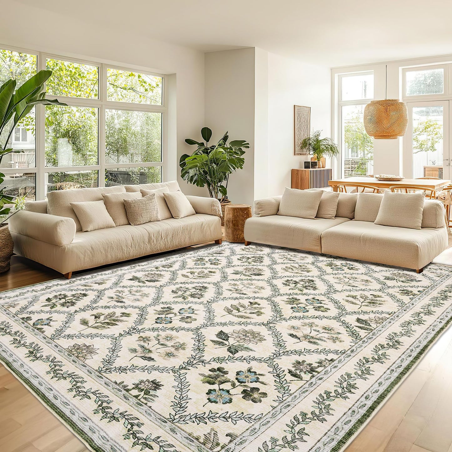 Floral Living Room Rug