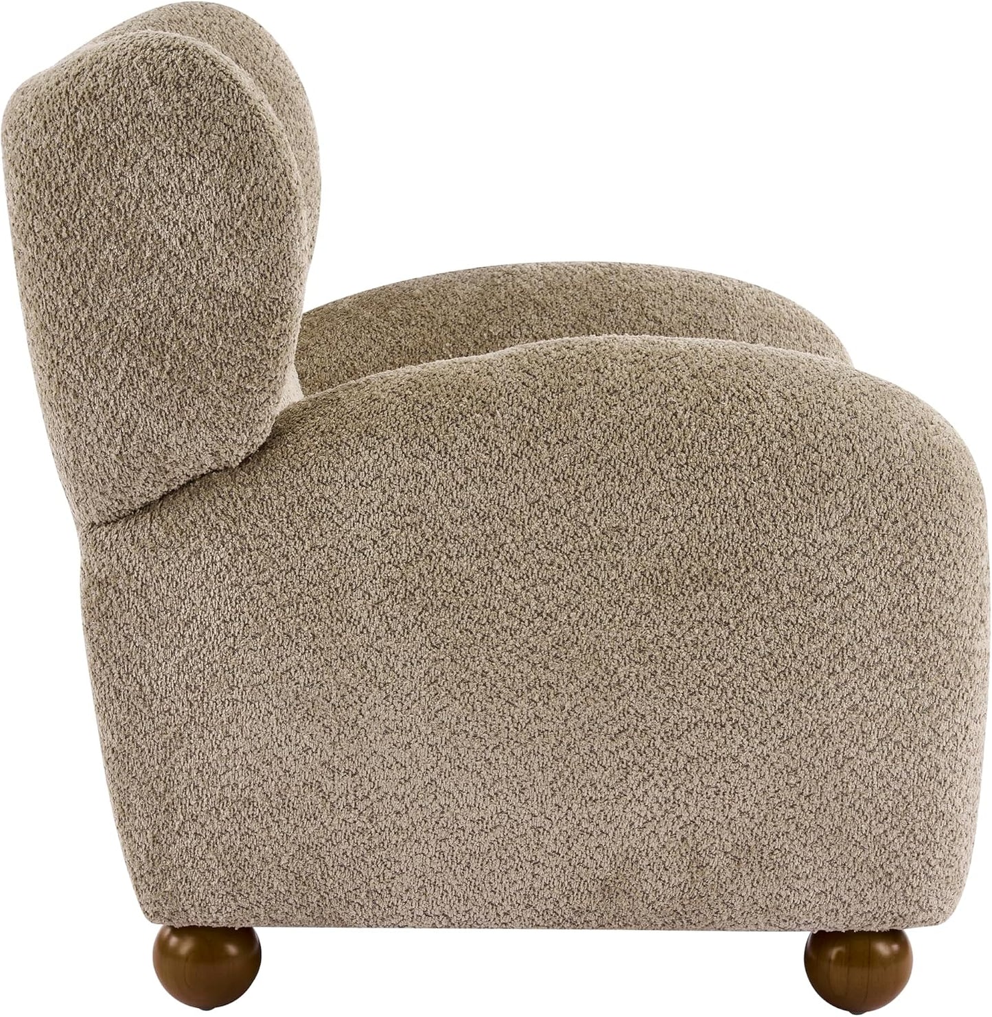Aiden Boucle Wingback Accent Chair