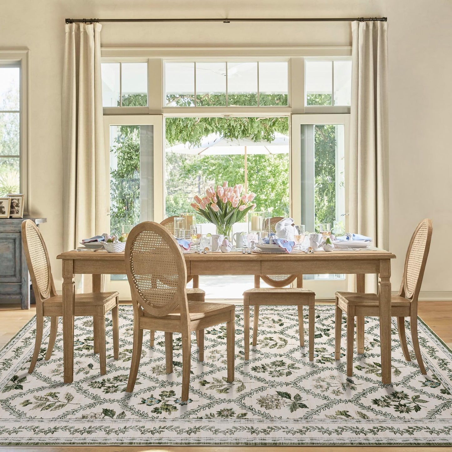 Floral Living Room Rug