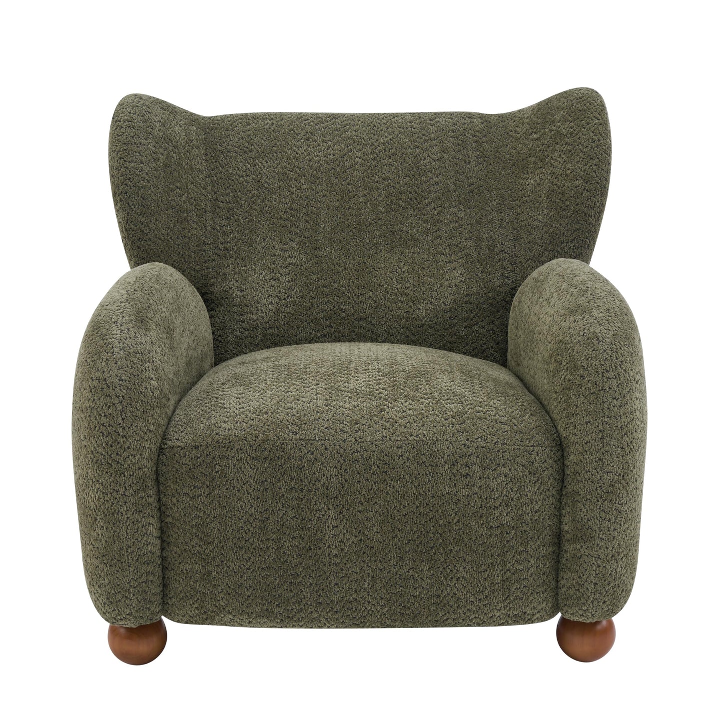 Aiden Boucle Wingback Accent Chair