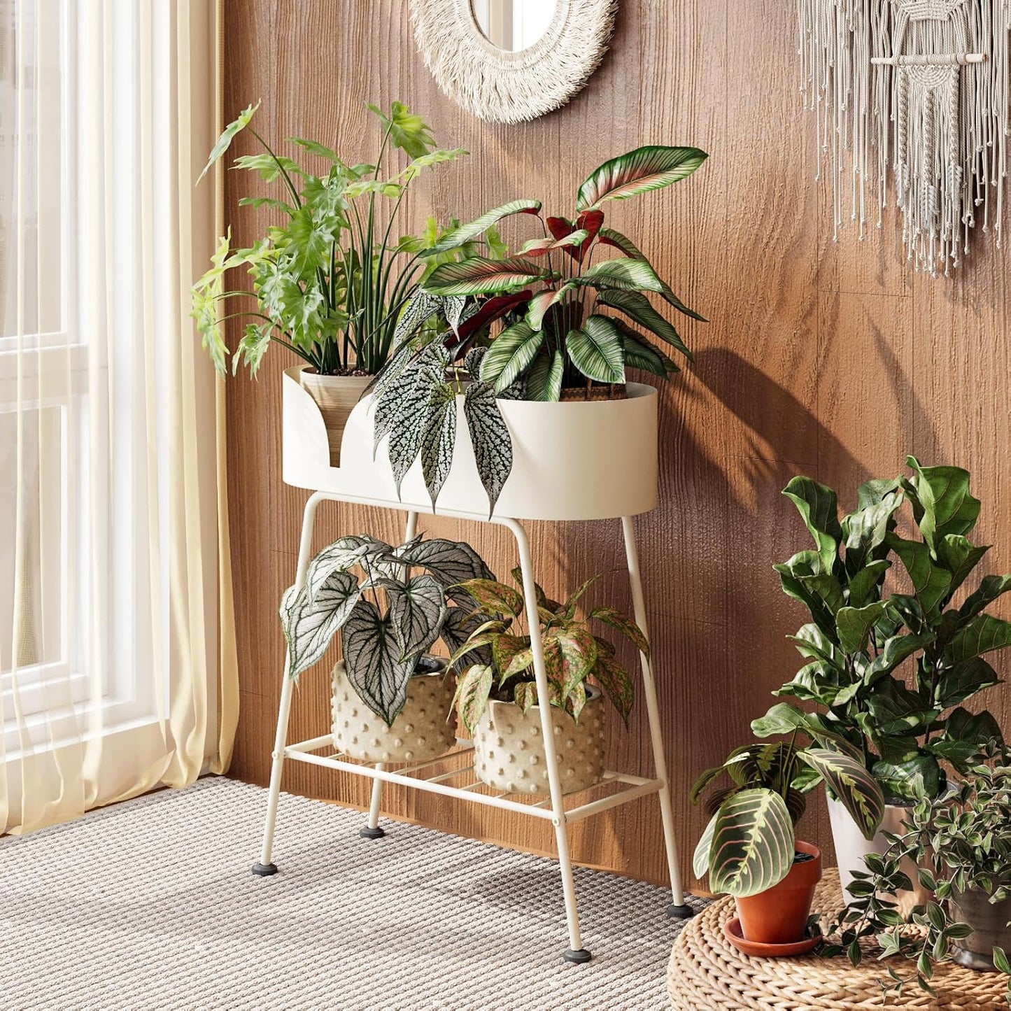 Outdoor Large Plant Shelf Indoor