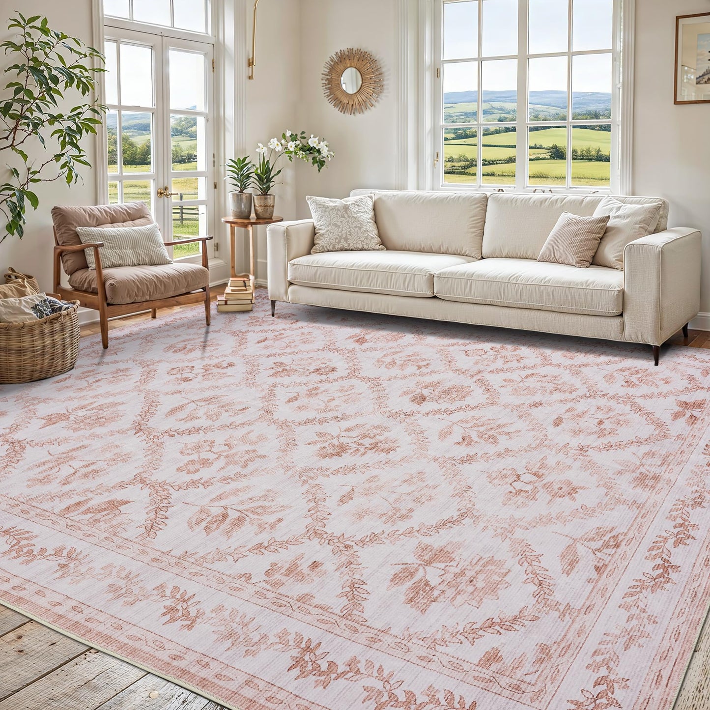 Floral Living Room Rug