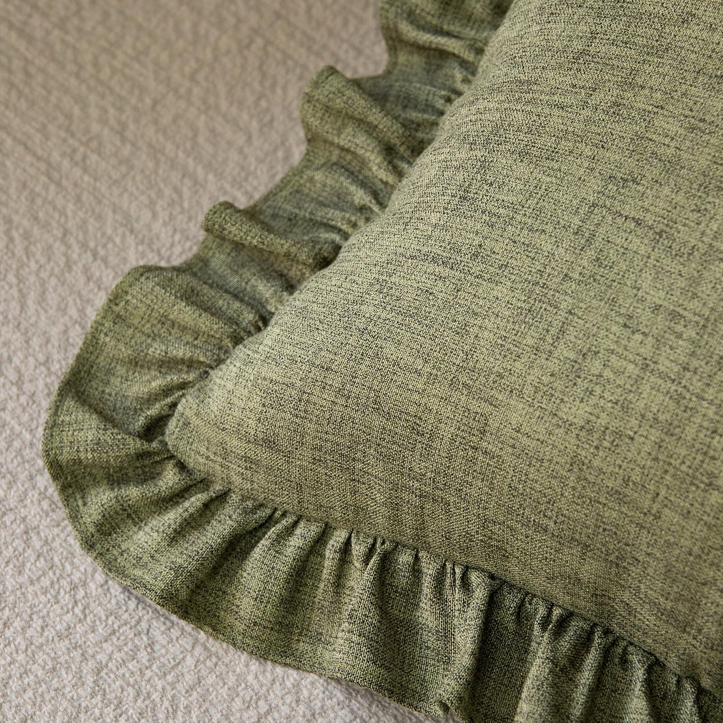 Rustic Classic Linen Style Throw Pillow Covers Set of 2