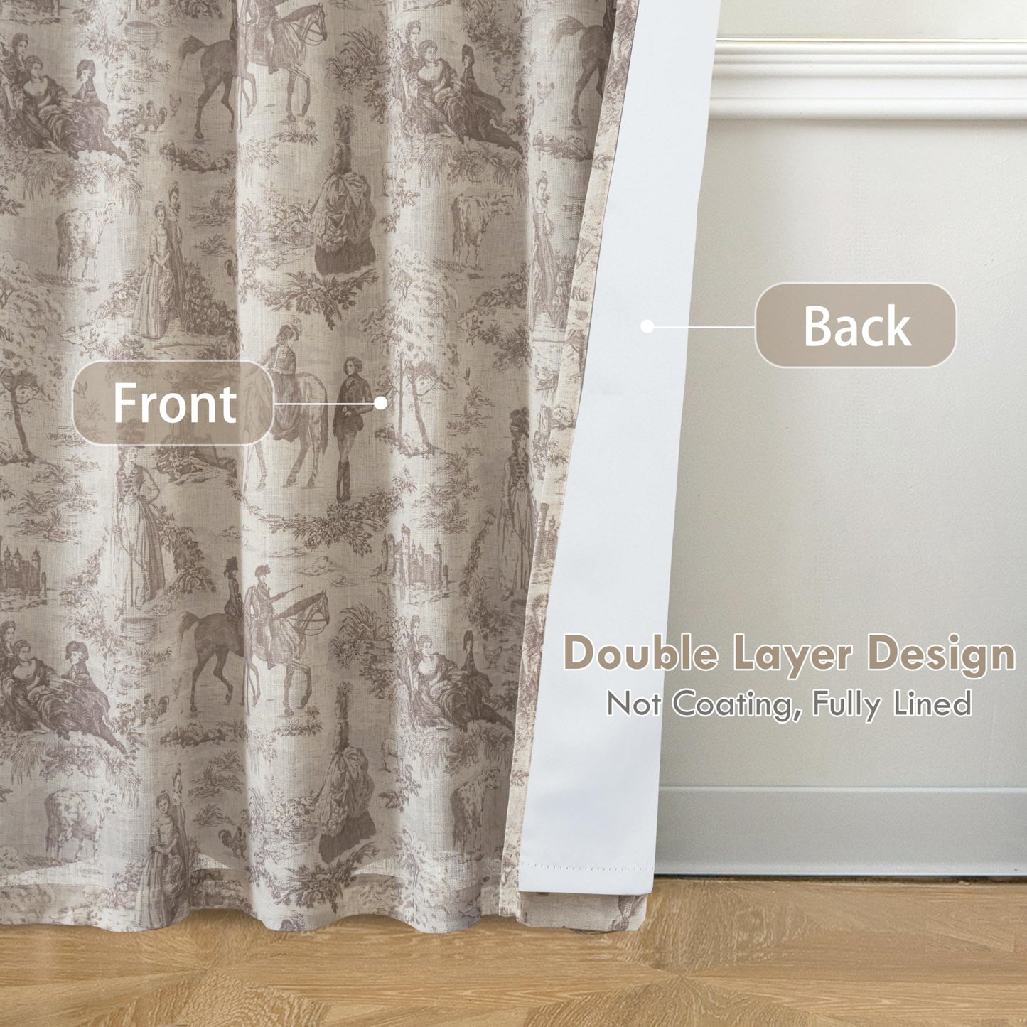 Linen Blackout Valance Window Curtain