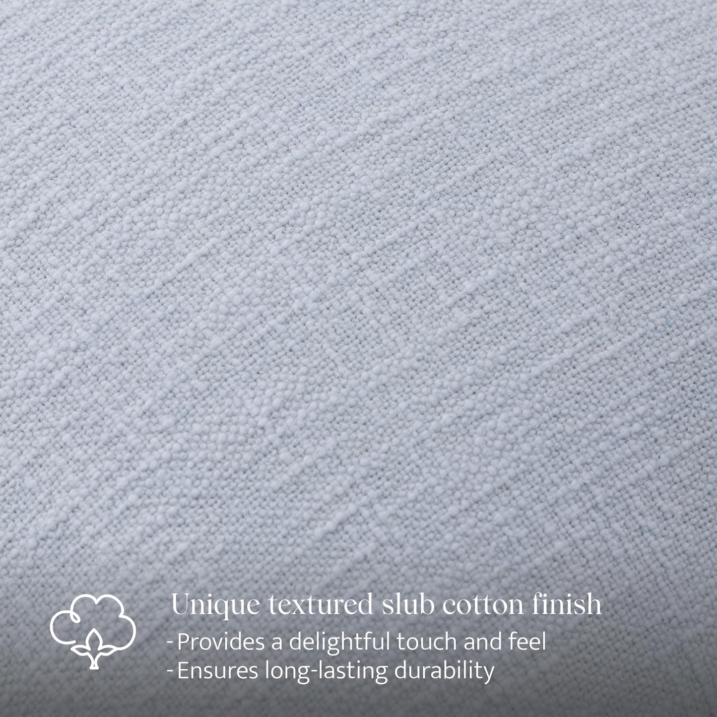 Double Stitch Scalloped Throw Pillow Covers - 100% Cotton