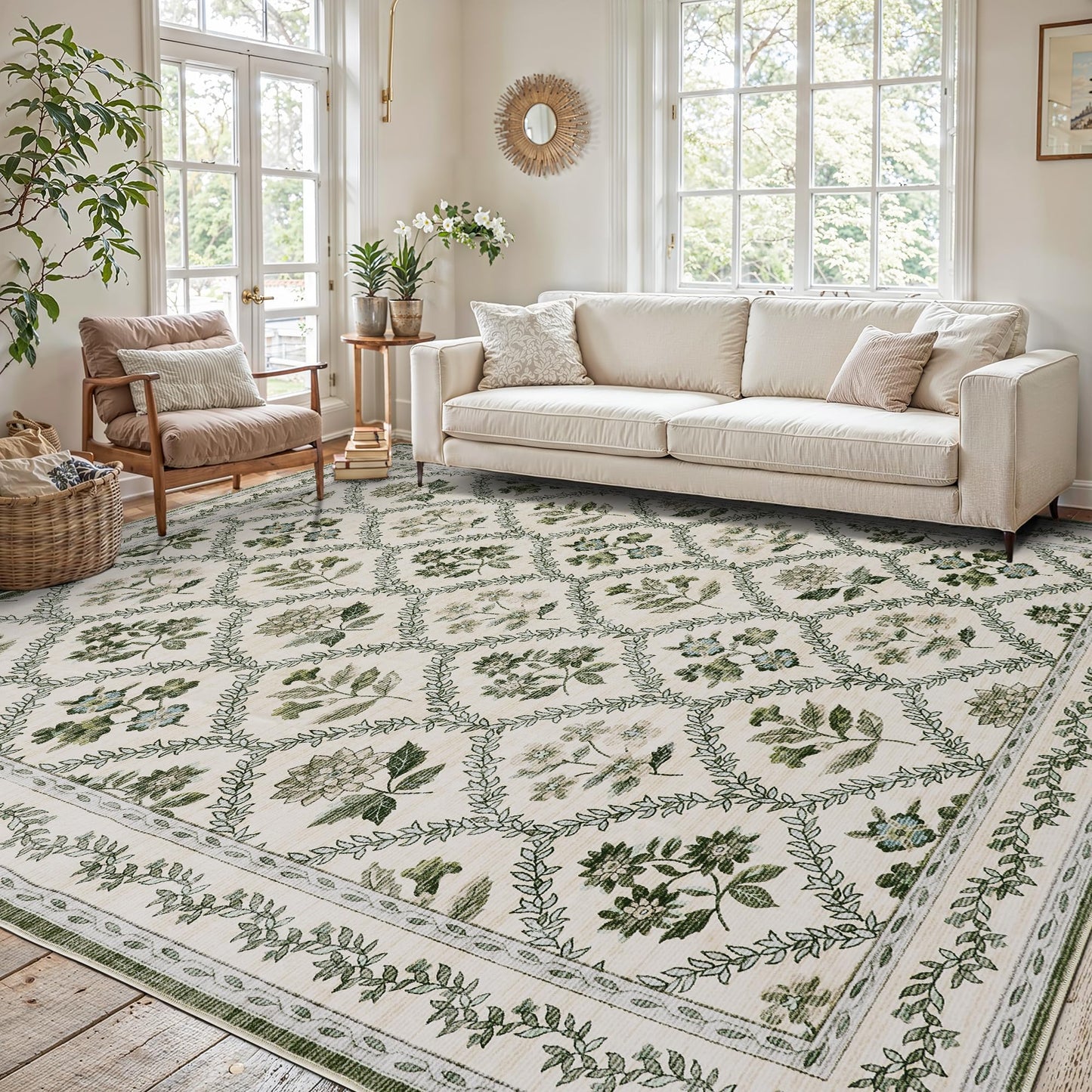 Floral Living Room Rug