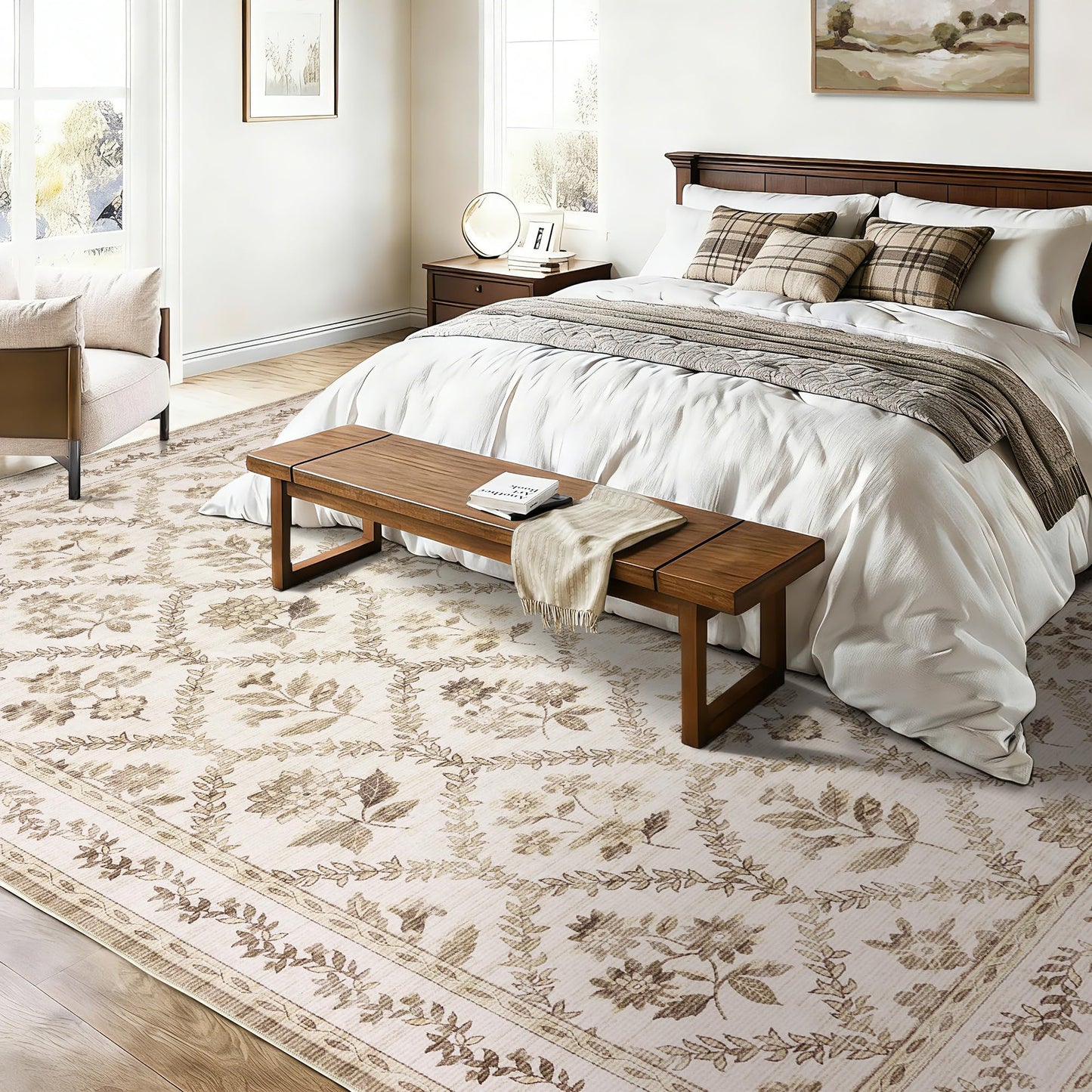 Floral Living Room Rug
