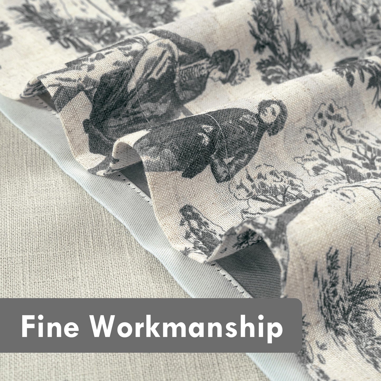 Linen Blackout Valance Window Curtain