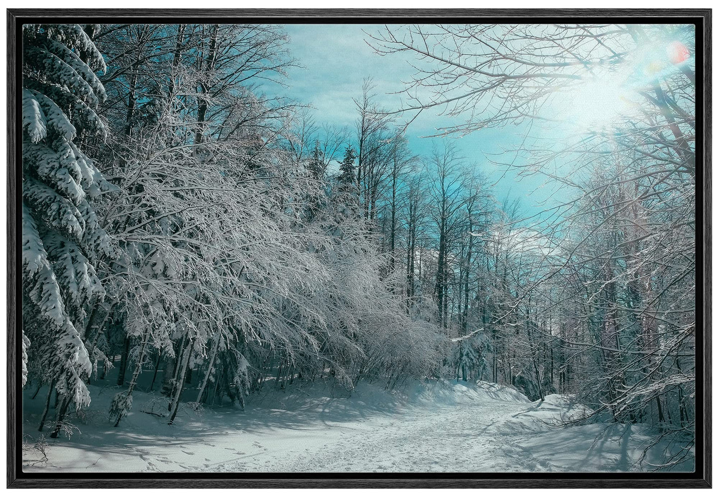 26 Fall Framed Canvas Wall Print
