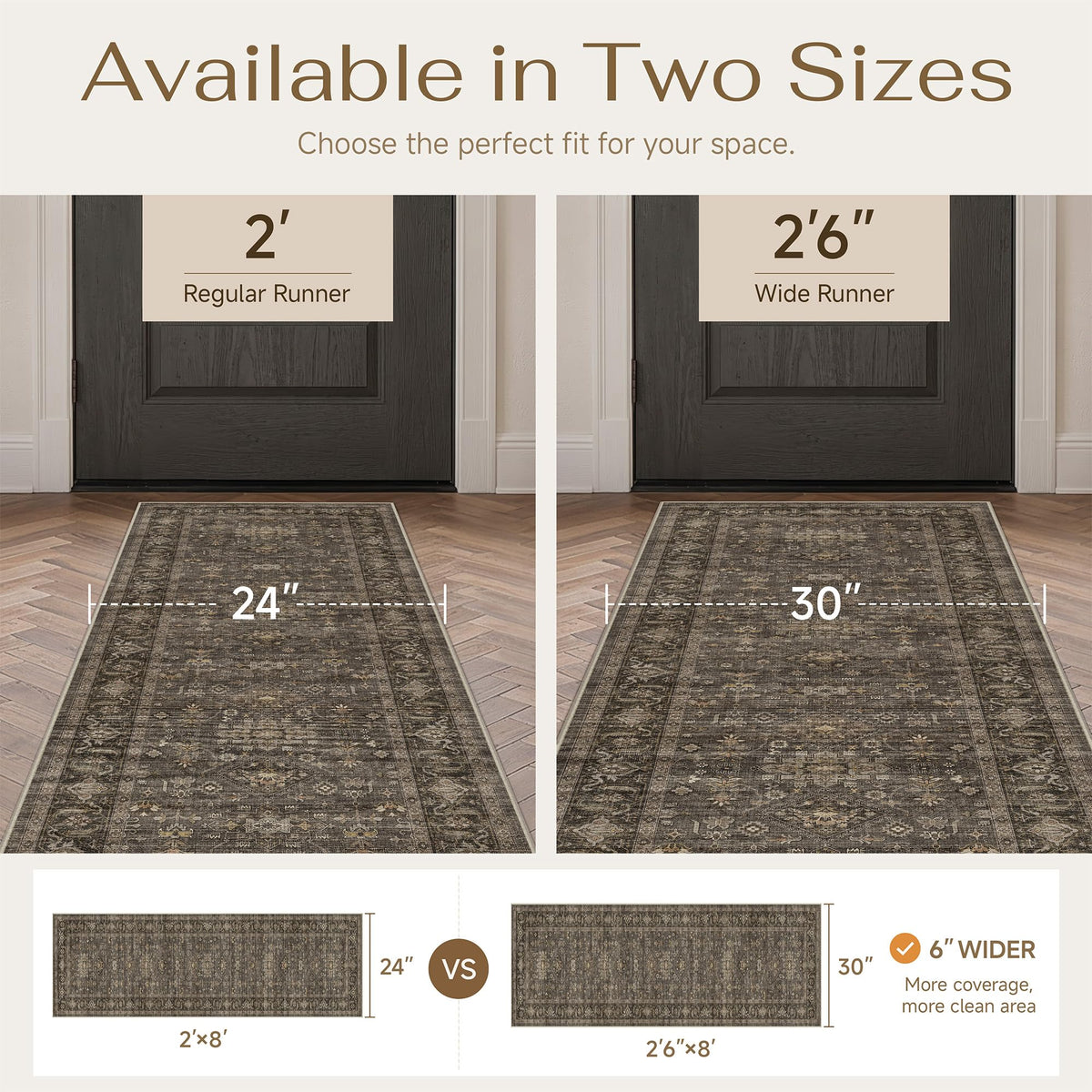 Dark Brown Vintage Rug