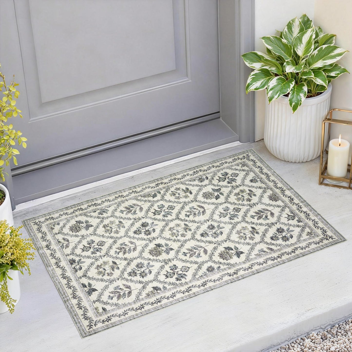 Floral Living Room Rug