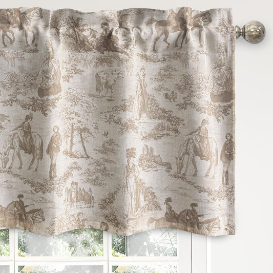 Linen Blackout Valance Window Curtain