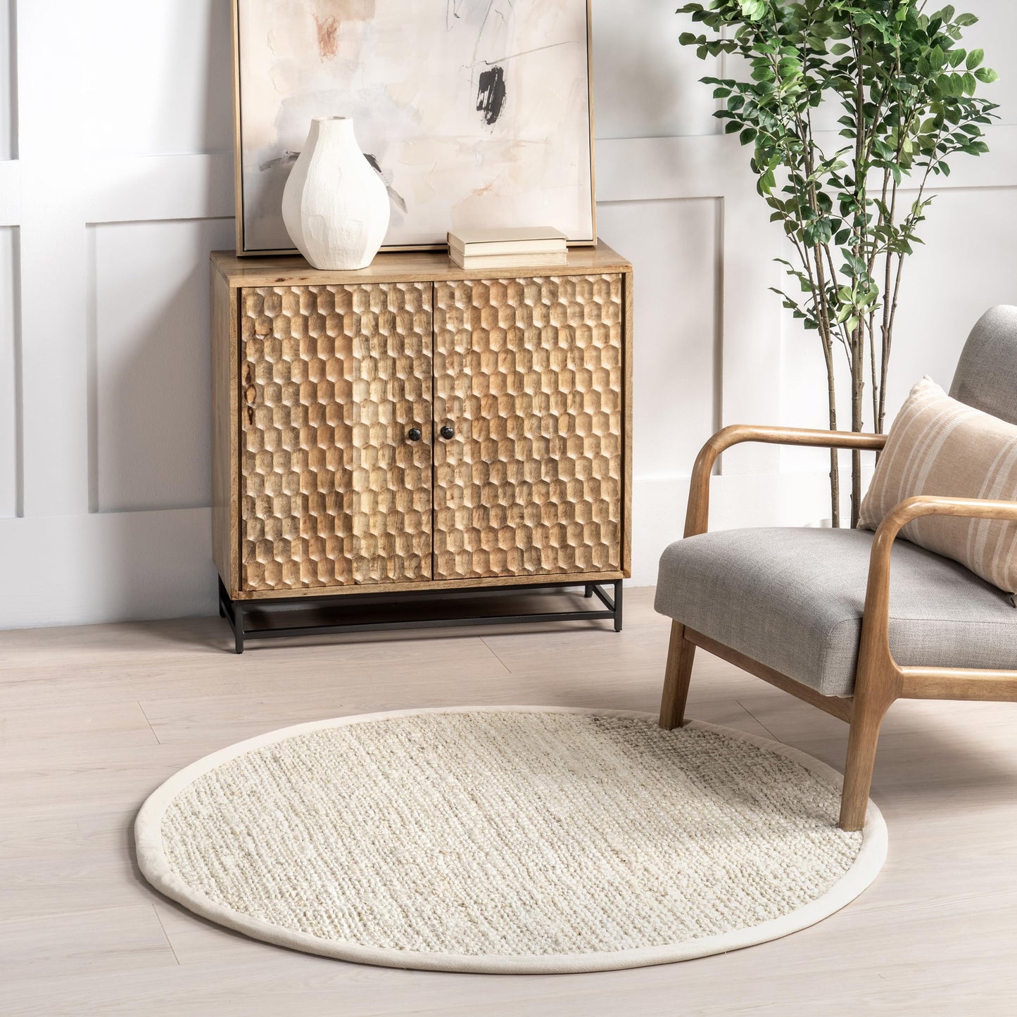 Chocolate Solid Flatweave Area Rug, 5' x 8'