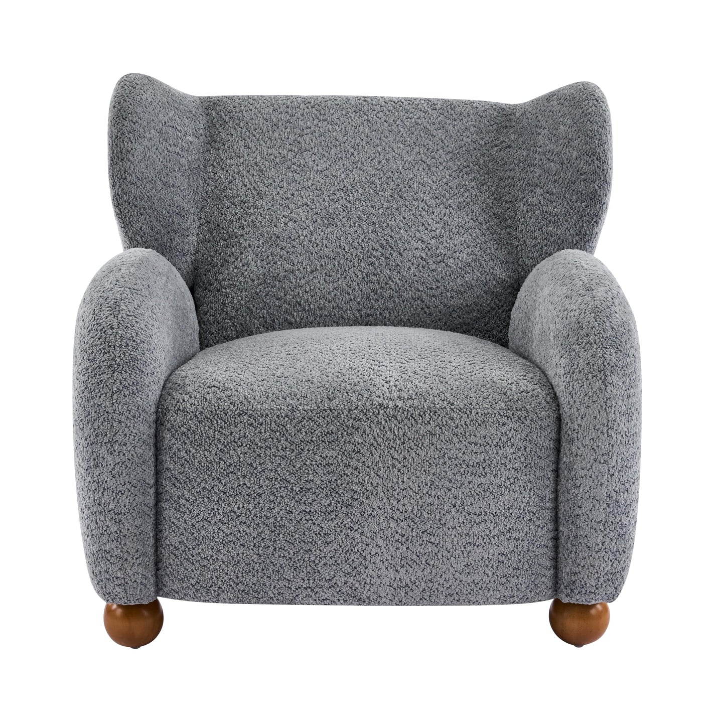 Aiden Boucle Wingback Accent Chair