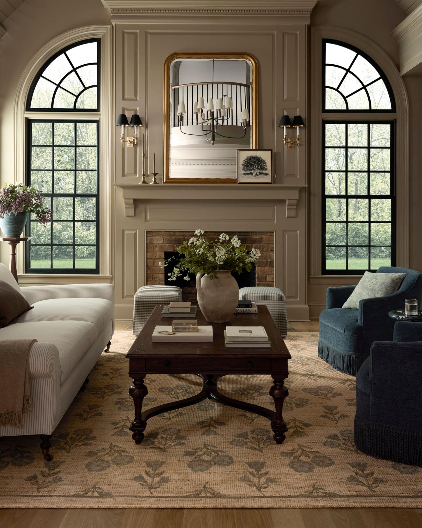 Loloi Chris Loves Julia Rue Collection Wheat/Sage Jute Neutral Floral Rug