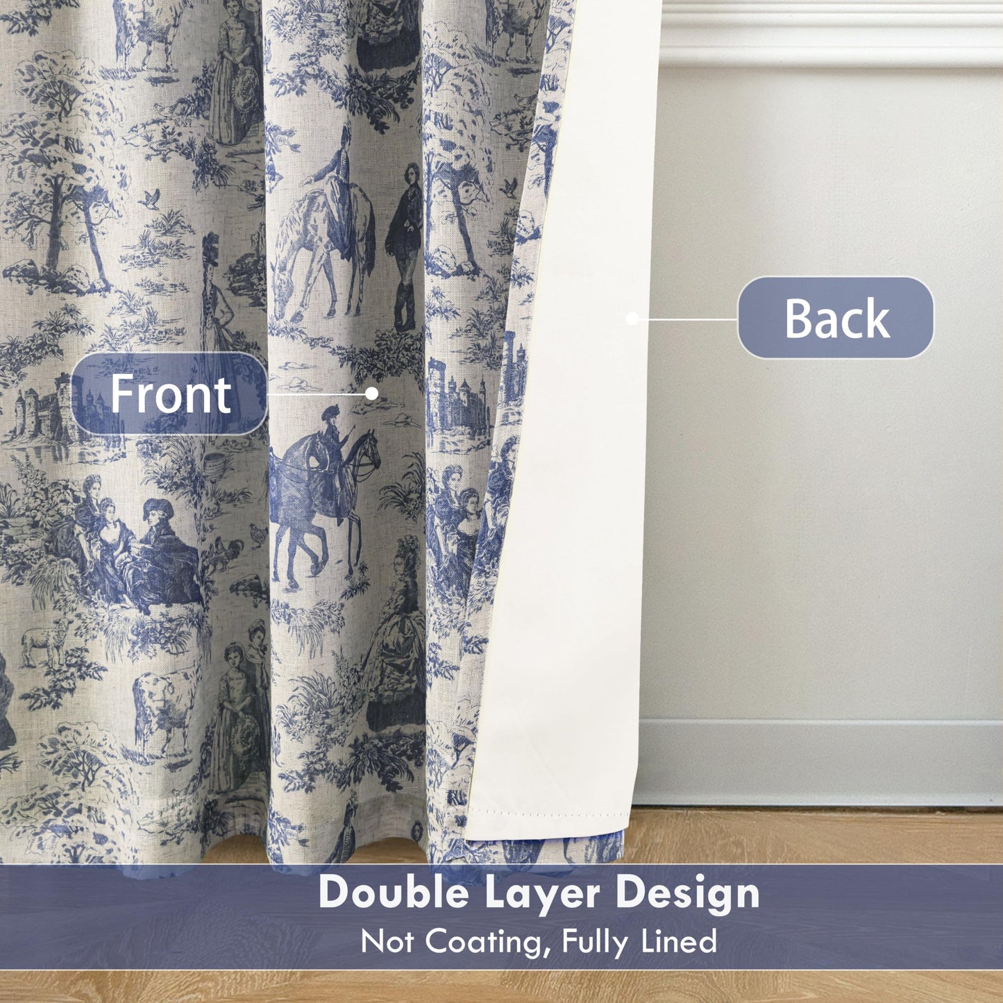 Linen Blackout Valance Window Curtain