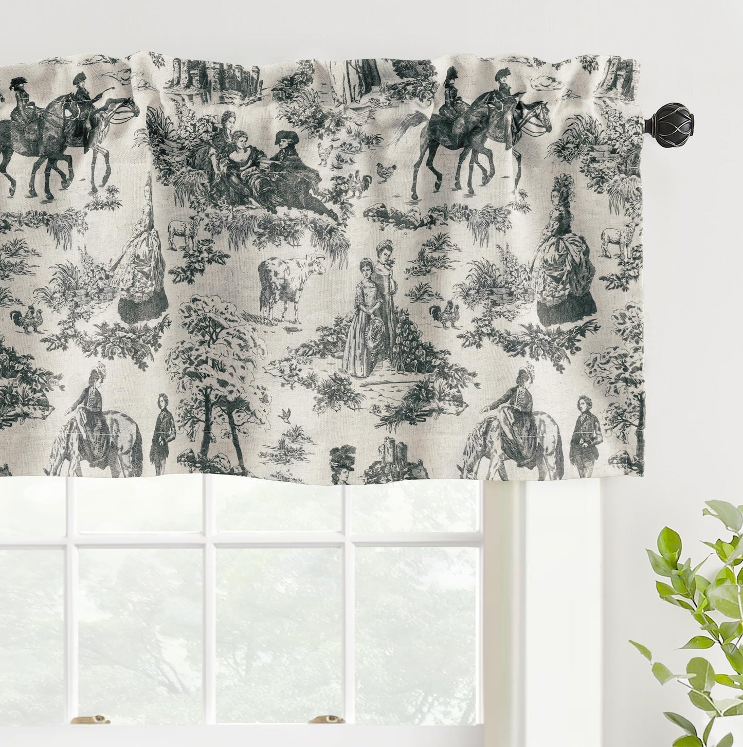 Linen Blackout Valance Window Curtain