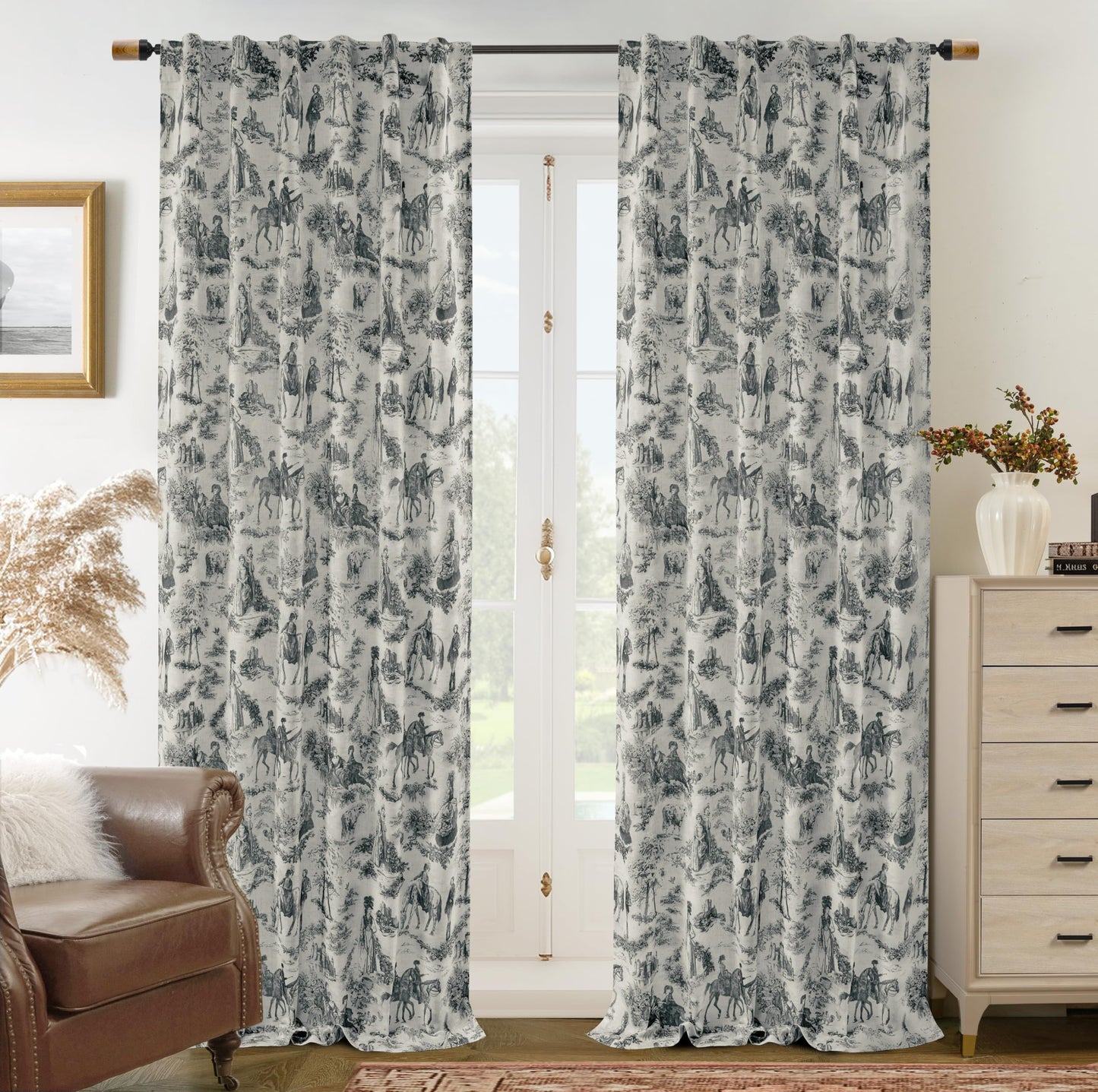Linen Blackout Valance Window Curtain