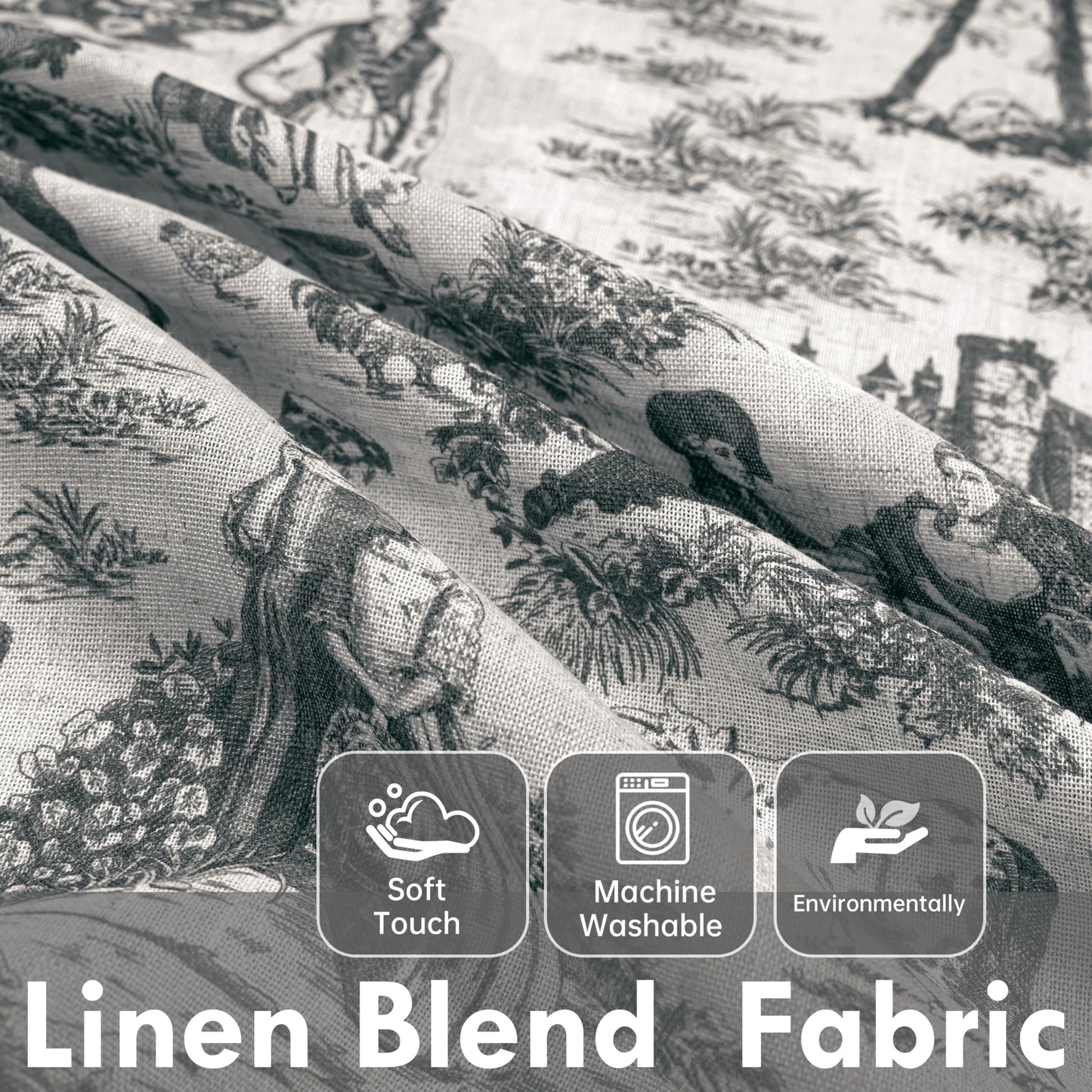 Linen Blackout Valance Window Curtain