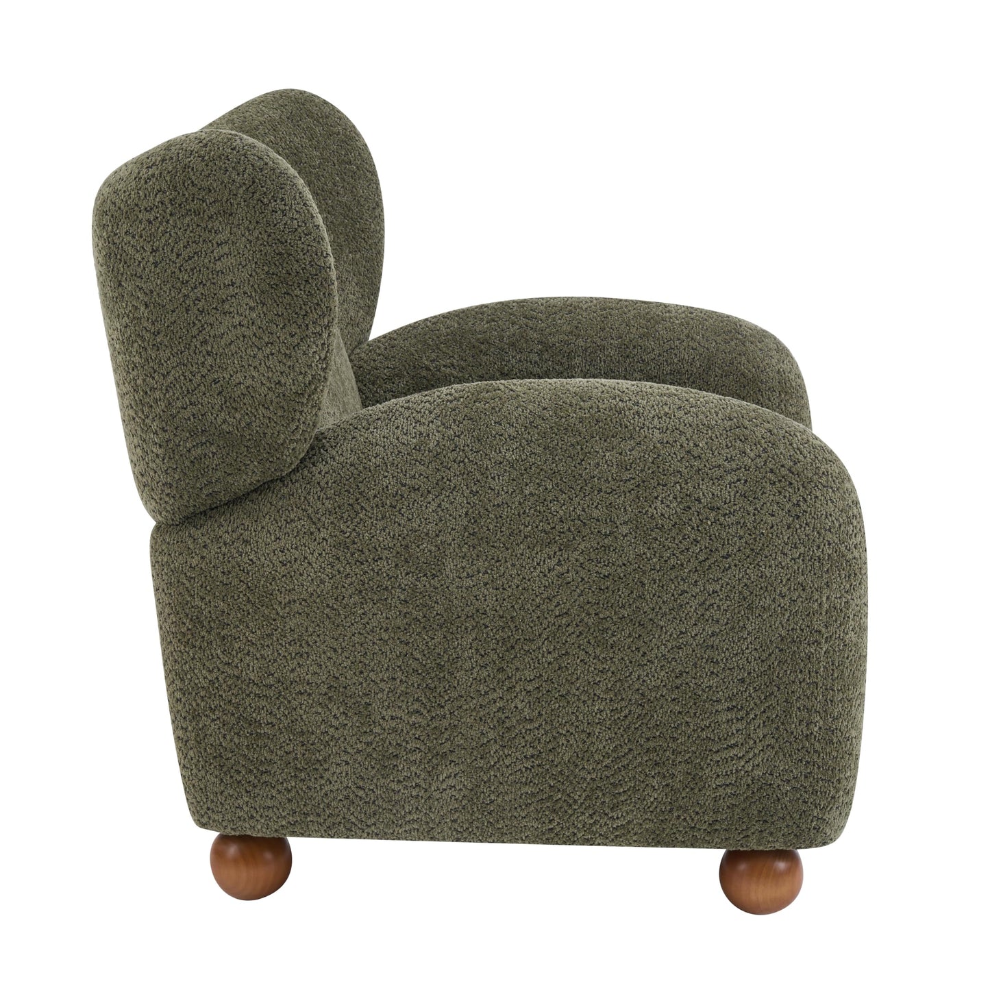 Aiden Boucle Wingback Accent Chair