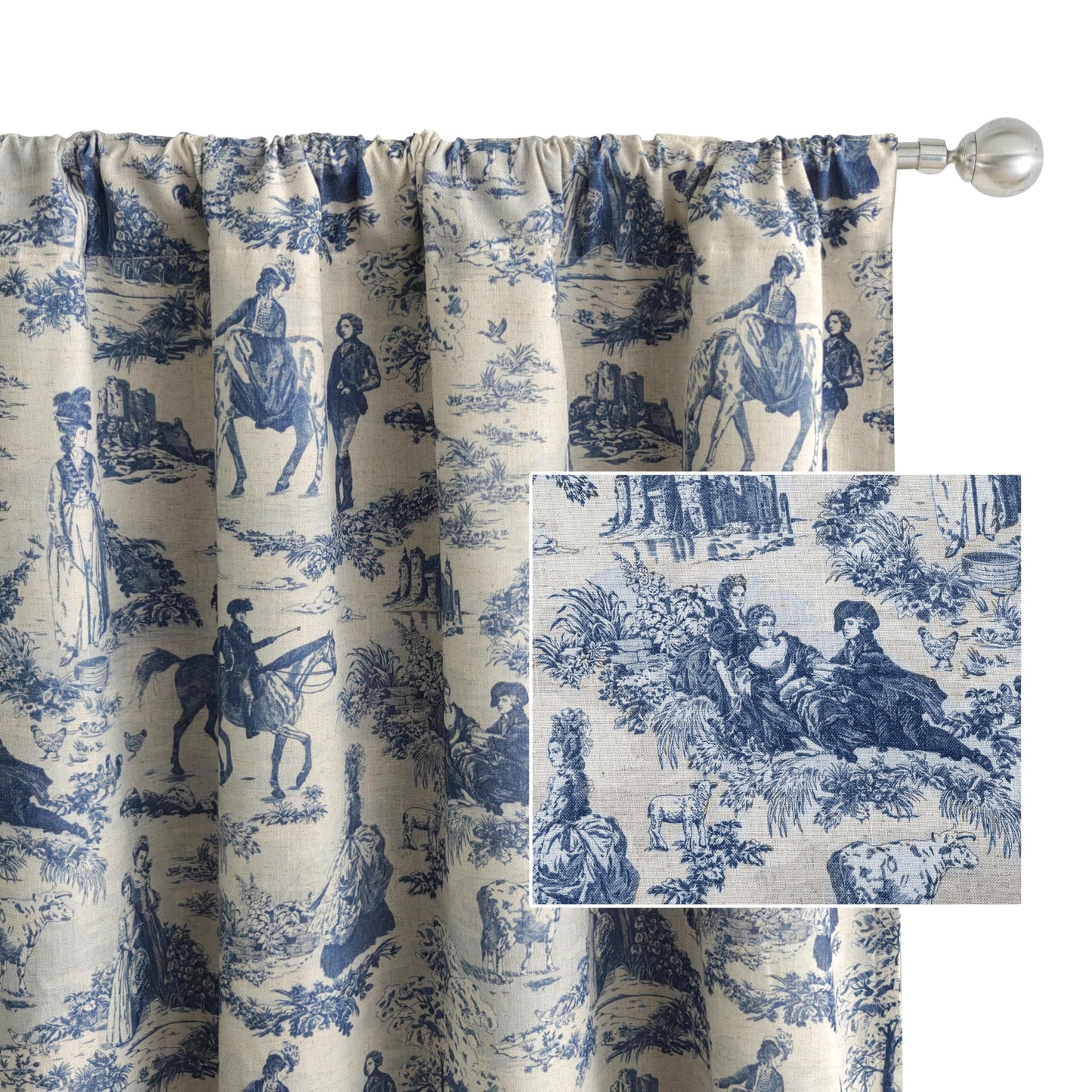 Linen Blackout Valance Window Curtain