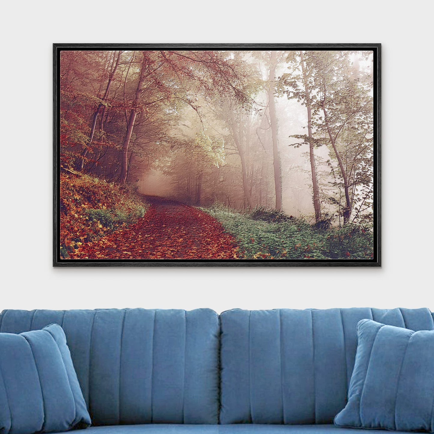 26 Fall Framed Canvas Wall Print