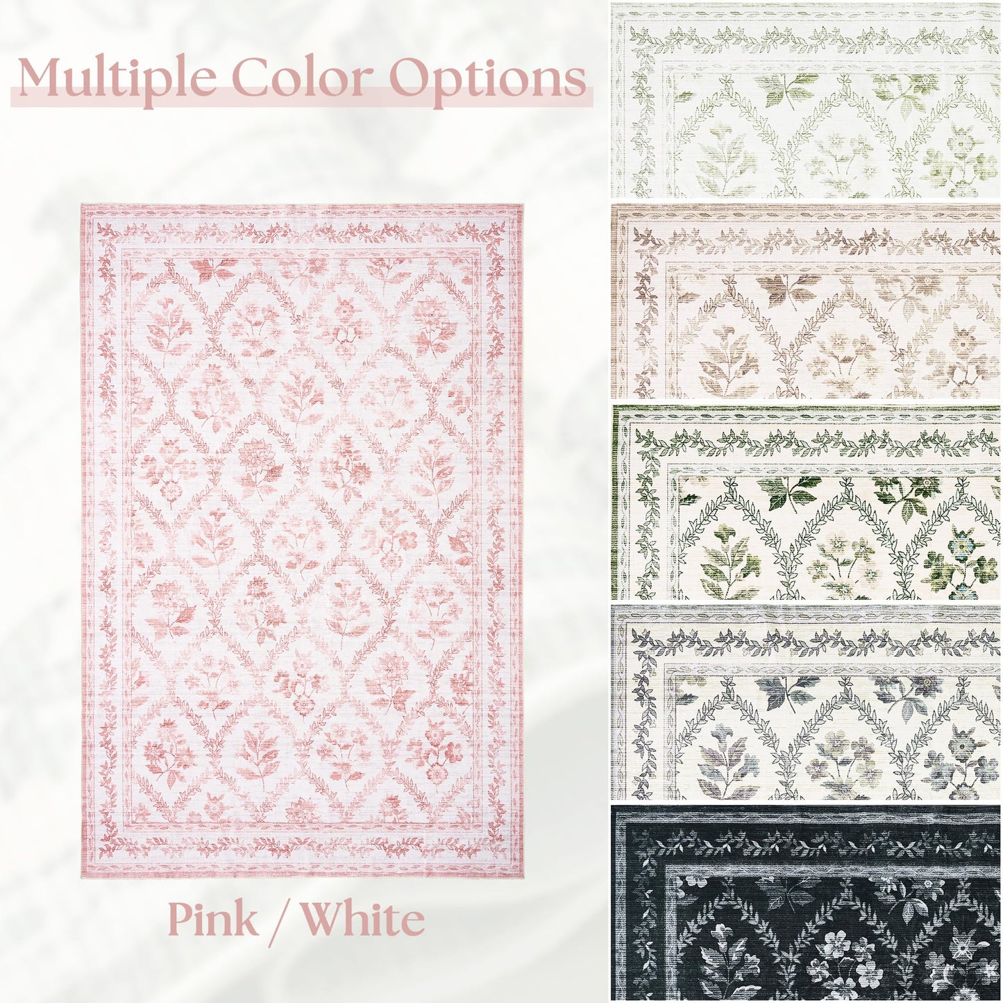 Floral Living Room Rug