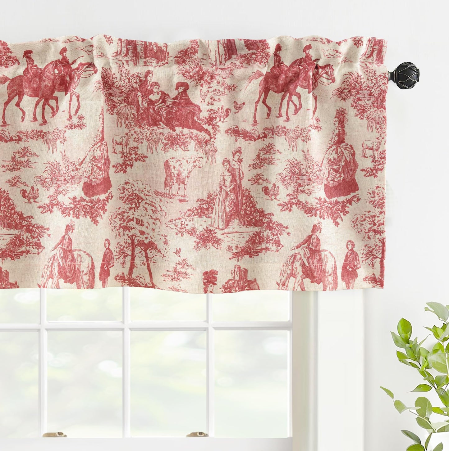 Linen Blackout Valance Window Curtain