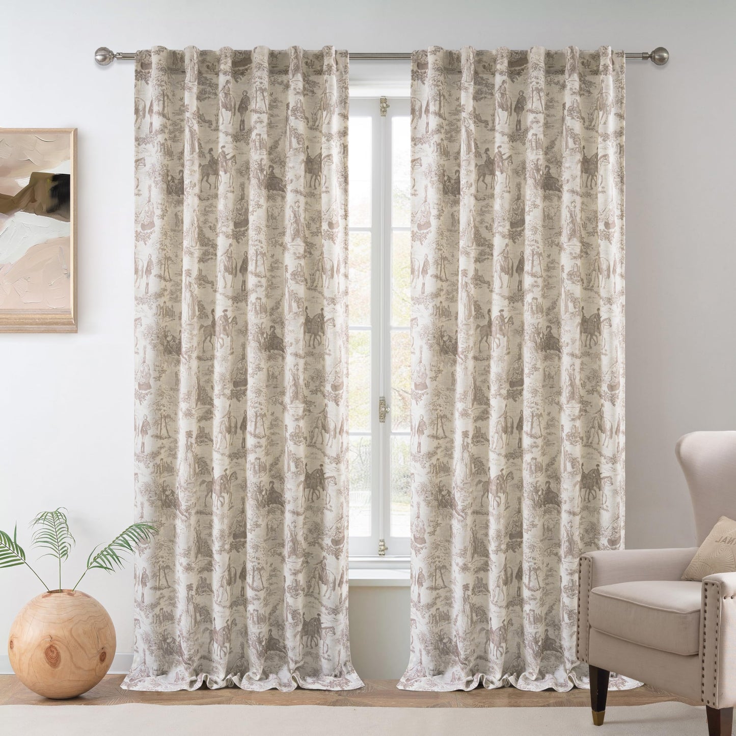 Linen Blackout Valance Window Curtain