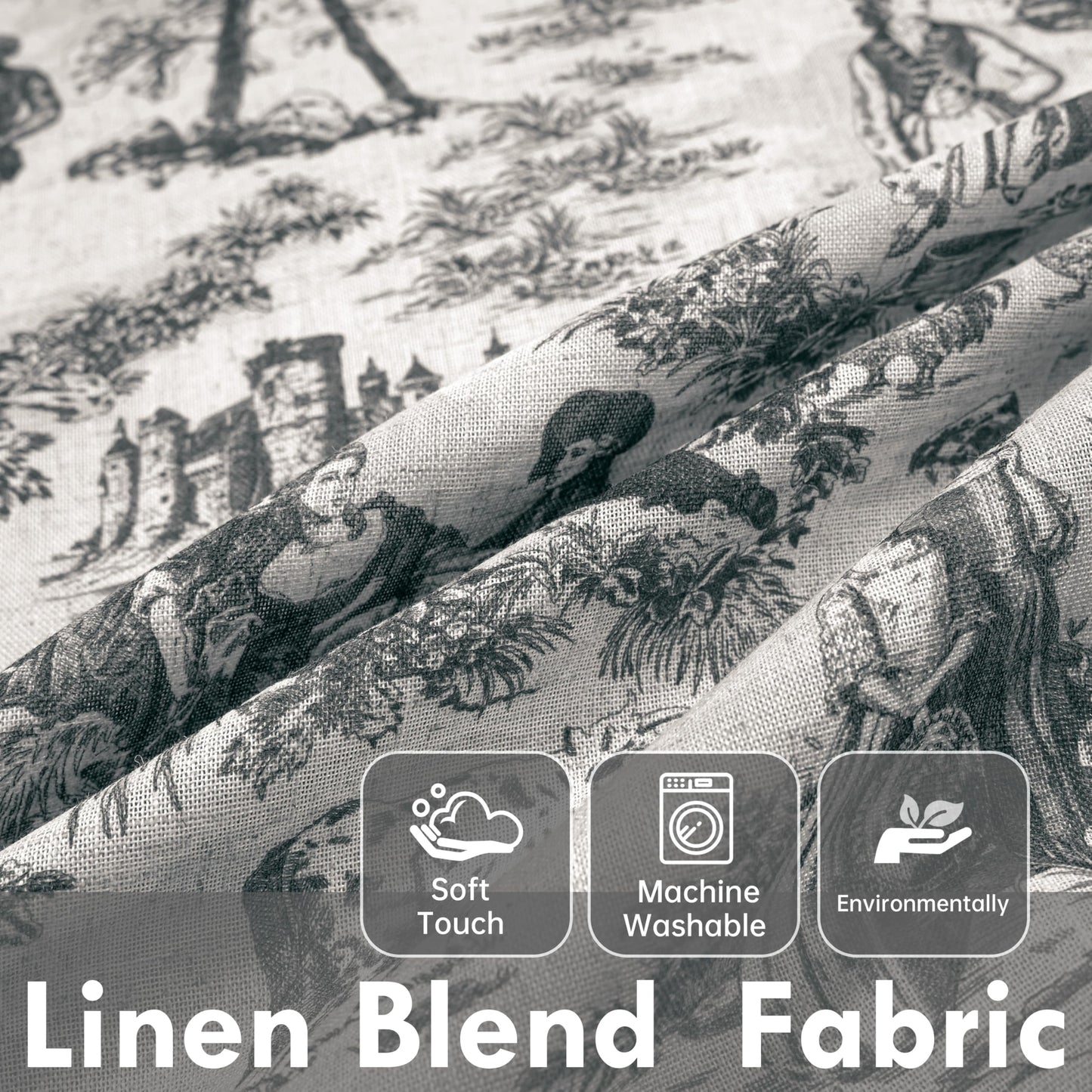Linen Blackout Valance Window Curtain