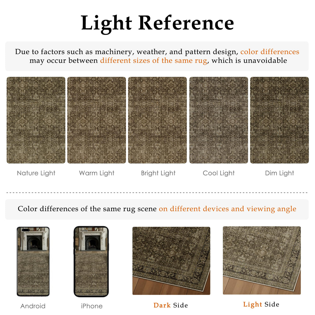 Dark Brown Vintage Rug