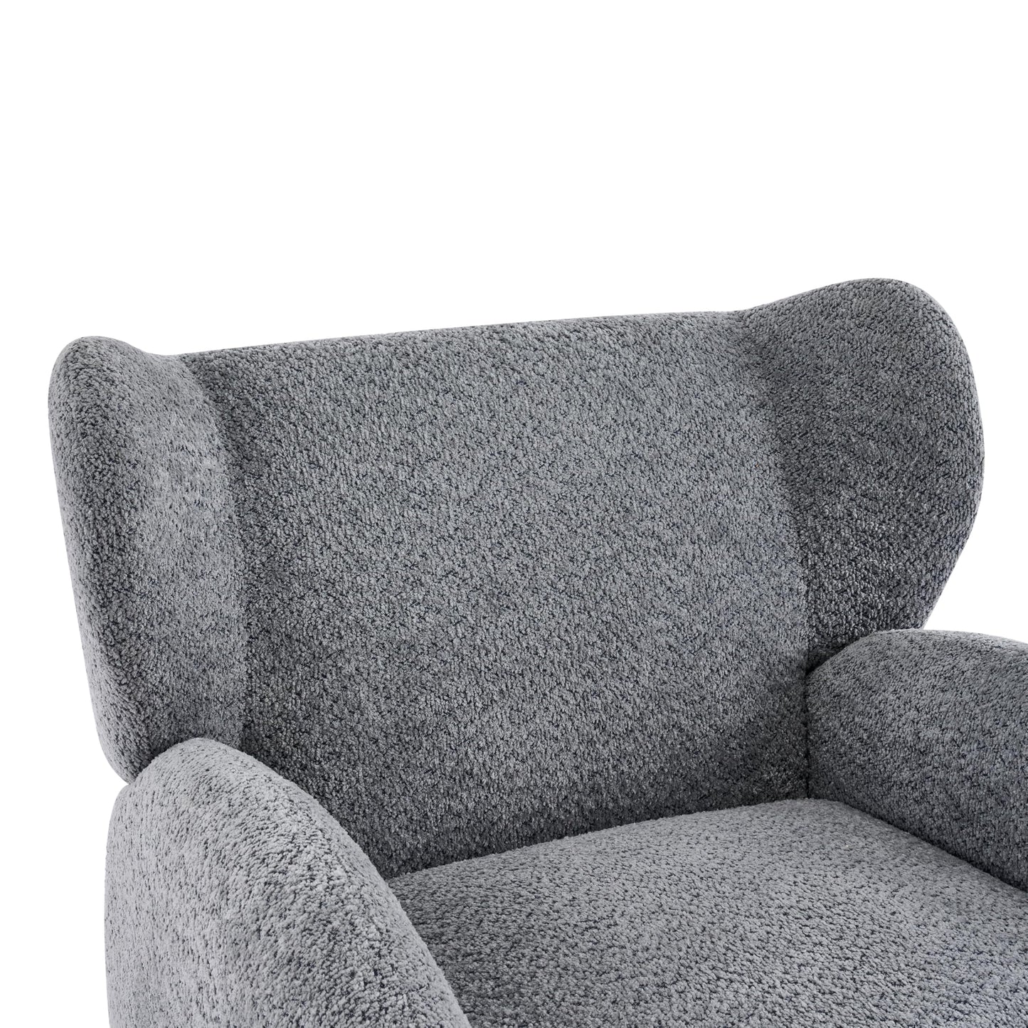 Aiden Boucle Wingback Accent Chair